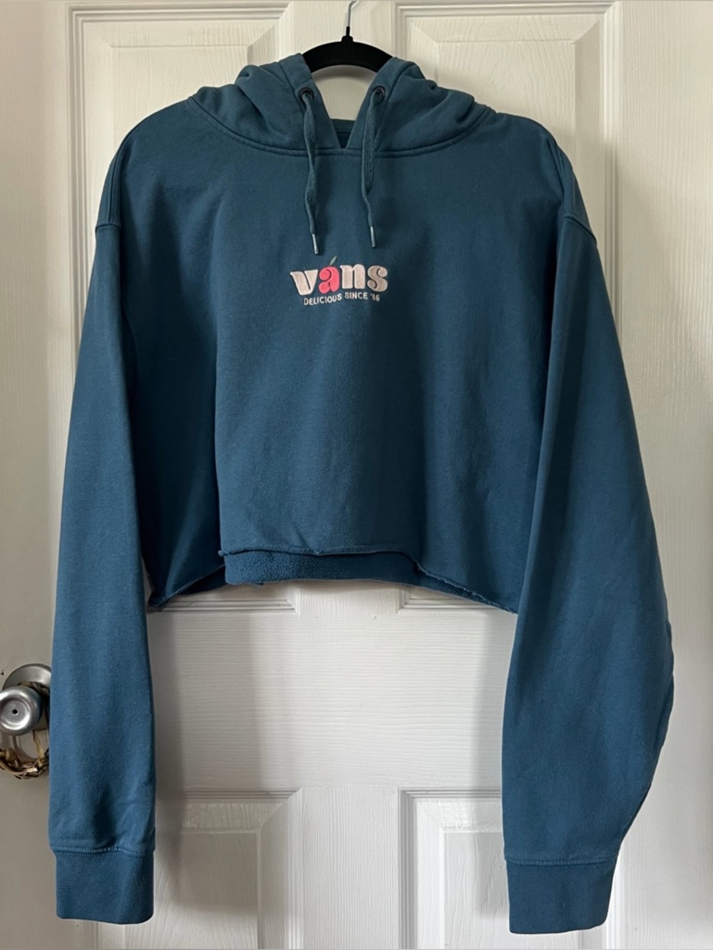 vans cut cropped hoodie
